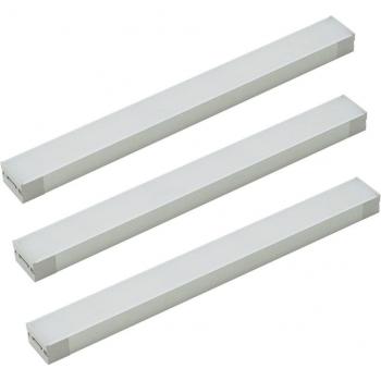 Lámparas LED bajo mueble 'Esbena' 20 cm CCT, dimmables, set de 3 unidades en gris