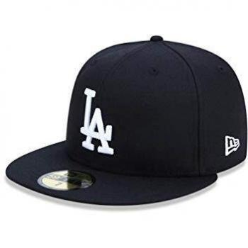New Era MLB Basic LA Dodgers 59 Fifty Fitted - Gorra para Hombre, Color Negro