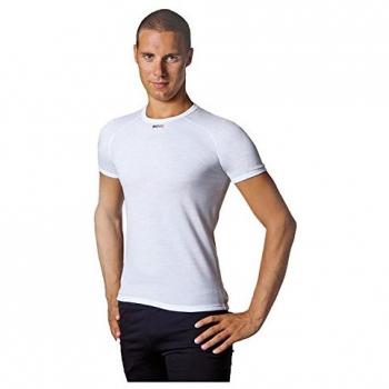 Biotex Technotrans Camiseta Interior con Manga Corta, Hombre, Blanco, L