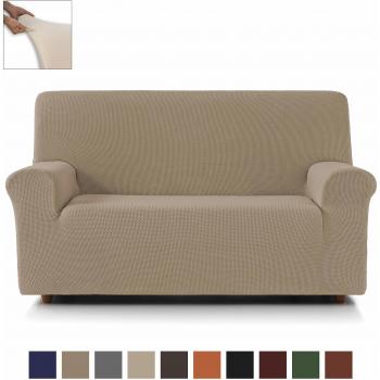 Eiffel Textile Nimes Funda sofá 2 plazas, Algodón, Beige