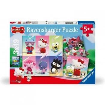 Puzzle 3x49 Piezas Hello Kitty Ravensburger