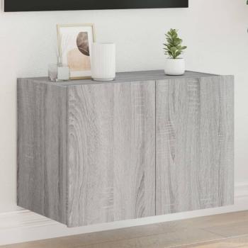Mueble de TV de pared con luces LED 60x35x41 cm