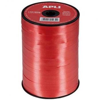 Apli 101932 Cinta de Regalo Color, Rojo, 7 mmx 250 m