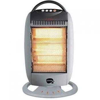 Vivahogar Estufa Halógena Potencia 1200W. Tres Niveles de Potencia 400/800/1200W. Rotación Lateral de 75º. Reflector de Amplio ángulo. Interruptor de Seguridad antivuelco.