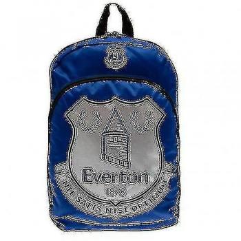 Mochila Everton FC Colour React Azul/plata/negro One Size con diseño deportivo, compartimento principal amplio, bolsillo frontal con cremallera, correas ajustables y acolchadas, material resistente al agua y logotipo del Everton FC