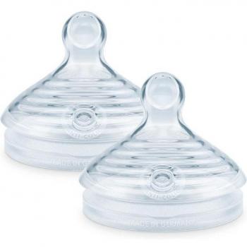 NUK Tetina Nature Sense 0-6 S Silicona, 2 unidades