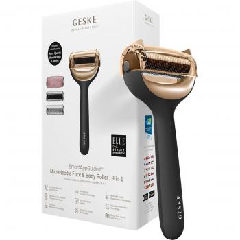 Rodillo Facial y Corporal con Microagujas 9 en 1 - Black Gold by Geske