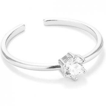 Anillo Basics de plata plateado