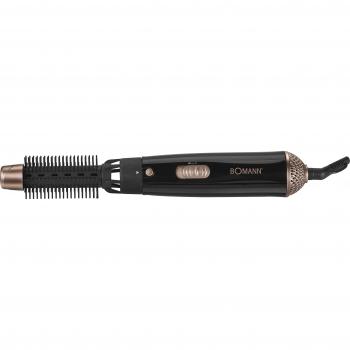 Cepillo de Aire Caliente Bomann HAS 8101 CB - 600W, Negro/Cobre, 3 Accesorios Intercambiables