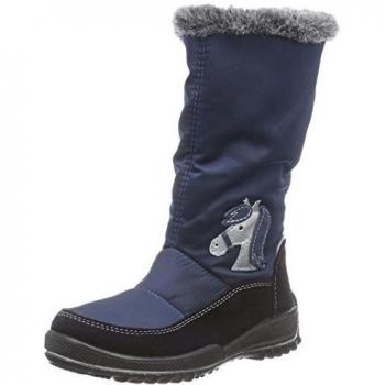 Ricosta Reni - botas de nieve de piel niña, color azul, talla 28
