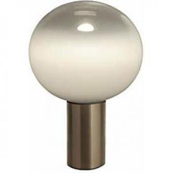 Lámpara de mesa Artemide Laguna 37 en bronce, Ø37 cm, vidrio soplado y aluminio