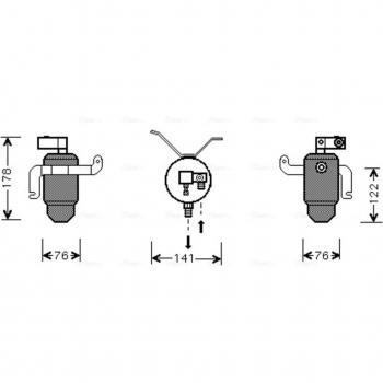 Secador deshidratante para aire acondicionado AVA COOLING CND183 AVA