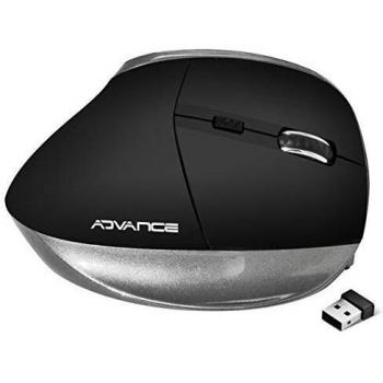 Ratón Inalámbrico Ergonómico Vertical Plus - 6 Botones, 2400 DPI, Receptor USB