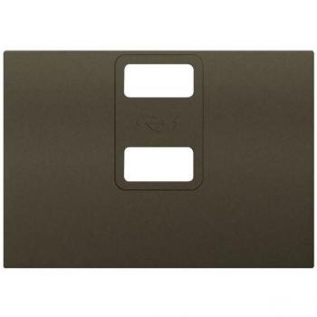 Tapa cargador doble USB gris lava BJC Coral 21780-USB-GL
