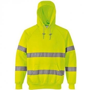 Safety-site SAF-H1-YE-2XL - 2x-grande de alta visibilidad chaqueta con capucha de seguridad con bandas reflectantes h1 - amarillo