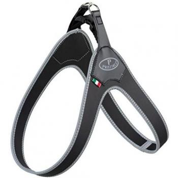 TRIXIE Arnés Step-in Pratiko Talla XXS 30 cm Negro Material PVC/Nylon 105001