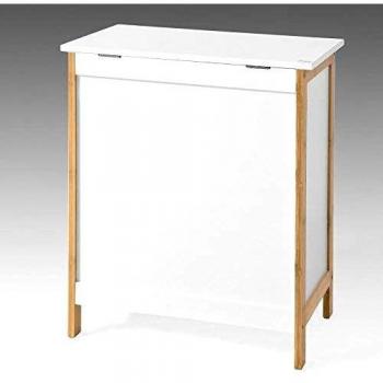 Cesto de Ropa Sucia Sobuy FSS66-WN de Madera Blanca