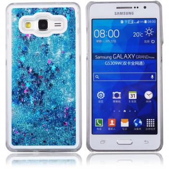 Voguecase® Para Samsung Galaxy Grand Prime SM-G530,Líquido Dinámico Arena Movediza Stars Funda Carcasa Duro Tapa Case Cover