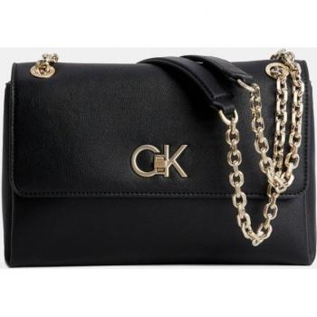 Bolso de hombro convertible y reciclado Calvin Klein en color negro