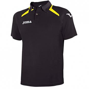 Joma Champion II - Polo para niño de 4 años, Color Negro/Amarillo