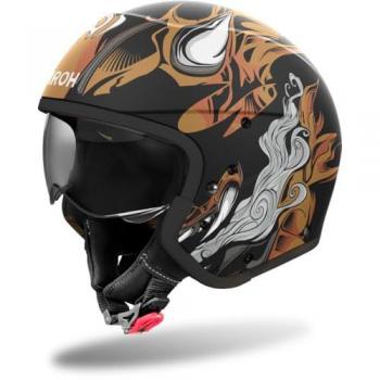 Airoh Casco Integral J 110 Oni Gloss Negro Oro (Tamaño L)