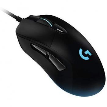 Logitech G403 HERO Wired Gaming Mouse, HERO 25K Sensor, 25,600 DPI, RGB Backlit Keys, Adjustable Weights, 6 Programmable Buttons, On-Board Memory, PC/Mac - Black