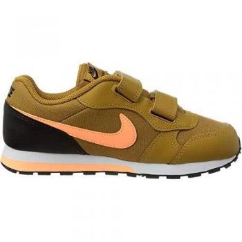 Nike MD Runner 2 (PSV), Zapatillas Unisex Niños, Trigo/Naranja Pulso-Negro-Blanco, 32 EU