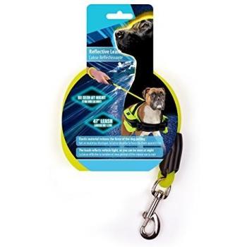 ALL FOR PAWS AFP3331 Correa Elástica Reflectante de 1.2 m, Amarillo y Verde Fluorescente
