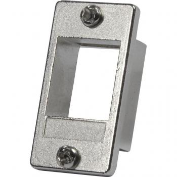 Soporte de Montaje para Módulos Keystone, Zincado, Protección y Accesorios de Red 16,8 x 22,8mm