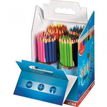 Lápices de Colores Triangulares Color'Peps Pack Escolar de 144 Unidades - Maped