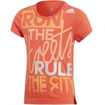 Camiseta de Manga Corta Infantil Adidas Graphic Tee Naranja
