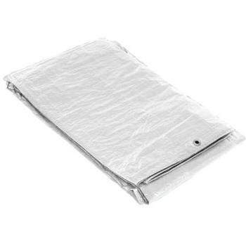 Lona Impermeable Multiusos 6x12 m para Jardín y Exterior, Toldo Reforzado Blanco, Funda Protectora para Piscina y Muebles