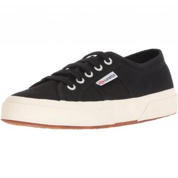 Superga 2750 Cotu Classic Black Canvas Trainers, US Size 40 (6.5 UK)
