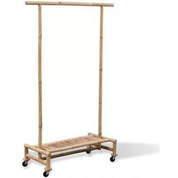 vidaXL Bamboo Clothes Rack