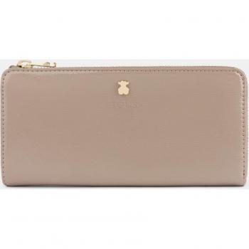 TOUS - Cartera de mujer Dorp mediana lisa en color topo con diseño elegante