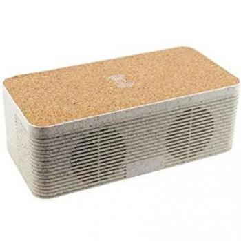 Altavoz inalámbrico KSIX, Materiales Eco, Bluetooth 5.0, Autonomía hasta 6 Horas, Marrón