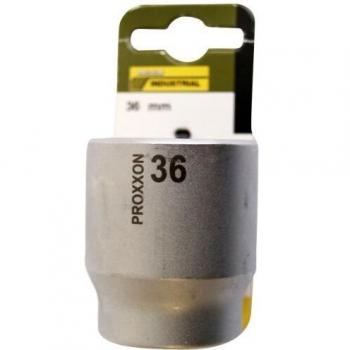 Proxxon 23 429 Vaso de 1/2, Tamaño 36mm, Longitud Total 19mm
