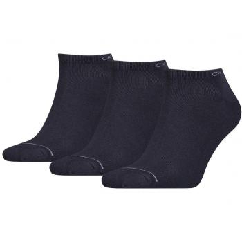 Calvin Klein Calcetines Cortos para Hombre, Paquete de 3, Talla Única, Modelo CK Men Sneaker 3P en Color Azul Oscuro