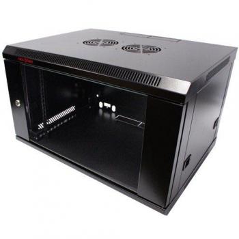 Armario Rack Mural 19 6U 600x450x370mm Pared Negro SOHORack de RackMatic