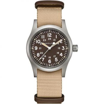 Hamilton Khaki Field Brown Dial Mechanical H69439901 - Reloj de hombre