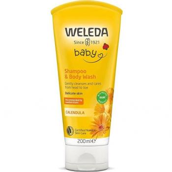 Weleda Baby Calendula Shampoo and Body Wash, 200ml