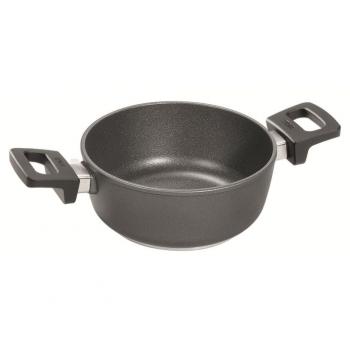 Cazuela de Titanio Woll Nowo 24 cm con asas fijas y tapa, 8 litros