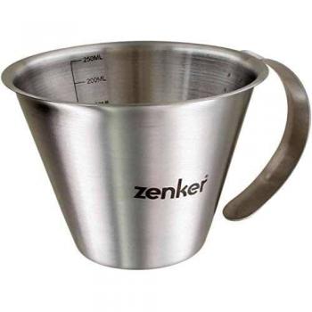 Copa medidora de acero inoxidable 250 ml Zenker Smart Pastry con graduación interior