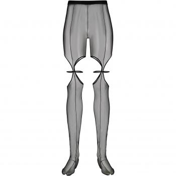 Nensi Dojaka Women's Tulle Tights With Cut-Out in Black | Size Medium | ACC075