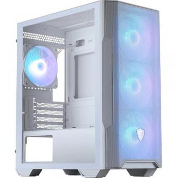 Caja Gaming MSI MAG FORGE M100R - Torre Media mATX, Ventana de Vidrio Templado, RGB ARGB, Soporte GPU hasta 300 mm, Filtros Magnéticos