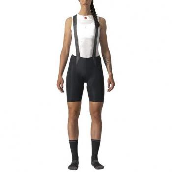 Culote Castelli Free Aero Race Negro Mujer - XL, material de alta compresión, badana Progetto X2 Air, diseño aerodinámico, tirantes elásticos y transpirables, costuras planas para mayor comodidad