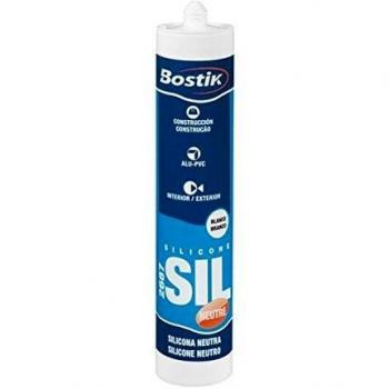 Bostik Silicona PROTECCIÓN ANTIMOHO SIL 7555 ÁCIDA Cartucho 280 ml Translúcida, Negro