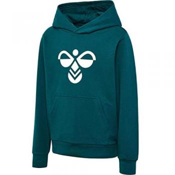 Hummel Sudadera con Capucha Cuatro para niños, material suave y cómodo, diseño moderno, ajuste regular, capucha ajustable, bolsillo frontal tipo canguro