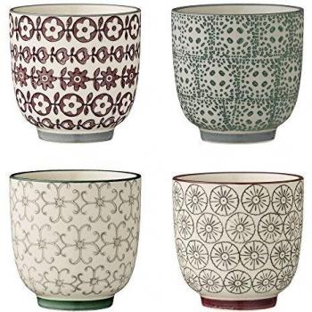 Bloomingville Juego de 4 tazas Carina