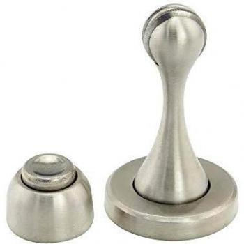WOLFPACK LINEA PROFESIONAL 5322035 Tope Puerta Retenedor Magnetico Extrafuerte Acero Inoxidable para Pared y Suelo
